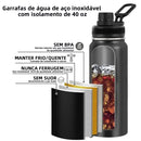 Garrafa Térmica Belldshop 350ml com Alça e Led