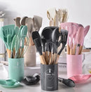 Utensílios de Cozinha em Silicone Kit 12 Peças