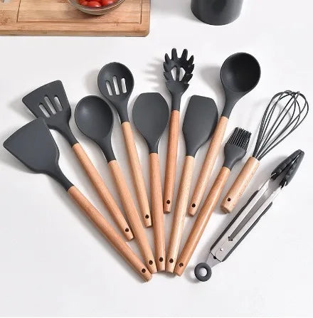Utensílios de Cozinha em Silicone Kit 12 Peças