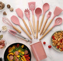 Utensílios de Cozinha em Silicone Kit 12 Peças