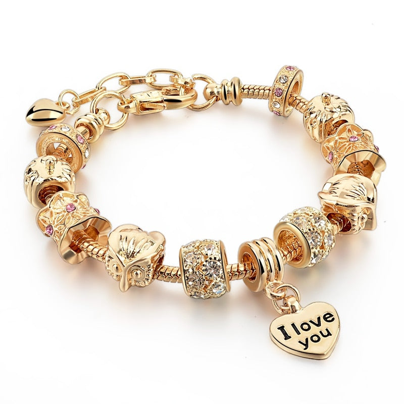 Pulseira Bracelete Pingentes Love