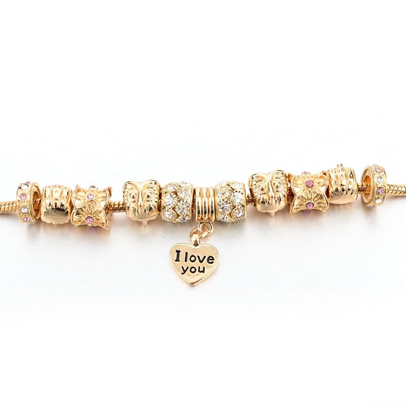 Pulseira Bracelete Pingentes Love