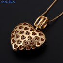 Conjunto em Zircônia e Cristais Coração