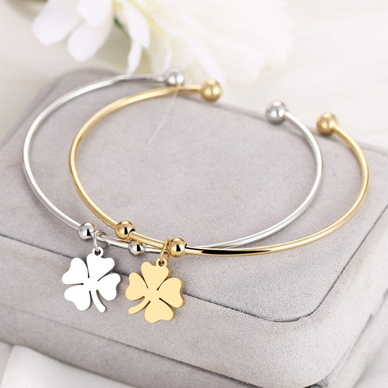 Bracelete Trevo da Sorte 4 Folhas