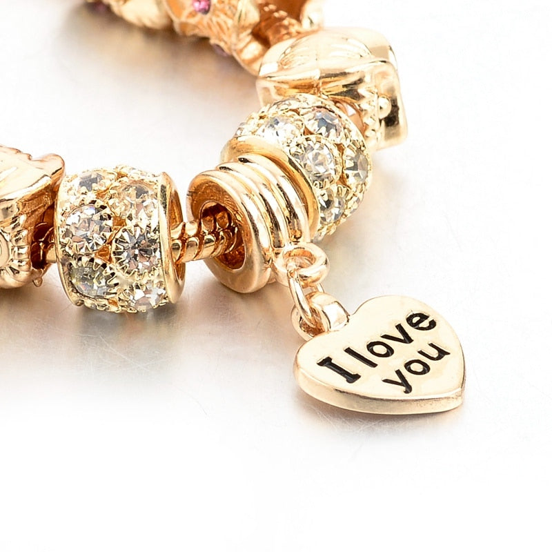Pulseira Bracelete Pingentes Love