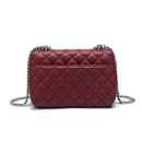 Bolsa de Couro Ferragem Prata 2 Alças