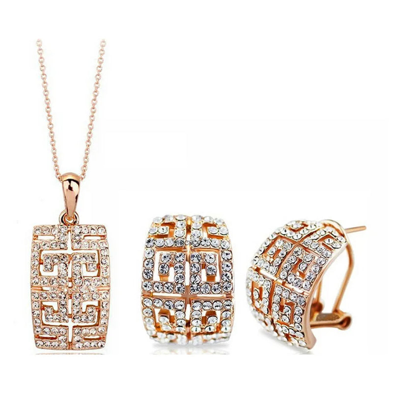 Conjunto Cristais Austríaco 4 peças