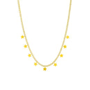 Colar Estrelas e Stras Zirconia