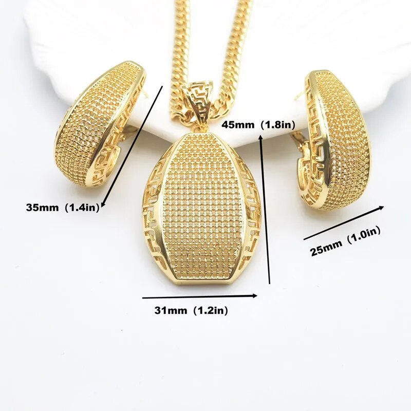 Conjunto Dubai Folheado 18k