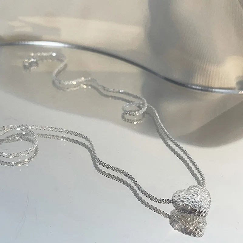 Colar Coração Delicado Prata S925