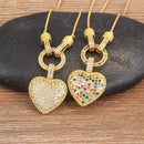 Colar Pingente Coração em Zircônia