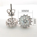 Brinco Diamante Moissanita Prata S925