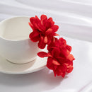 Brinco Exuberante Pétalas Vermelhas