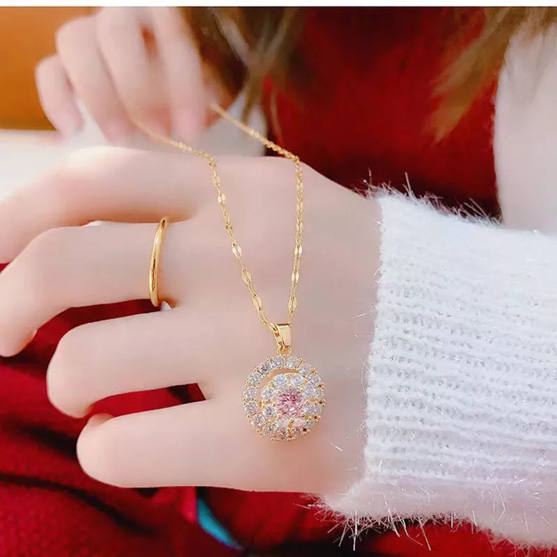 Colar Espiral Brilhante