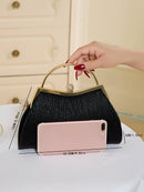 Bolsa em Nervuras de Mão Para Festa