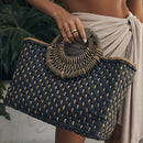 Bolsa Palha Grande Trabalho Manual