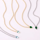 Colar Gotas em Zircônia