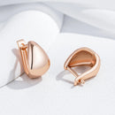 Brinco Gota Dourada Polida