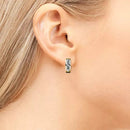 Brincos Argola em Zircônia Cristais