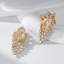 Brincos Formato Uva Cristais