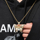 Colar Pingente Borboleta Zirconias