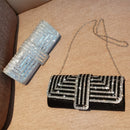 Bolsa Carteira Elegante Festa Listras