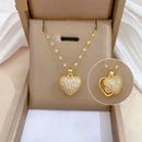 Colar de Zircônia Coração Precioso