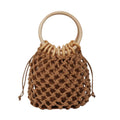 Bolsa Saco Pequeno Argola Palha
