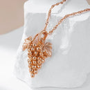 Colar Cacho Uva 585 Ouro  Rose