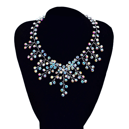 Colar Noiva Gotas de Diamante
