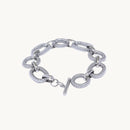 Pulseira Elos Esculpidos Banho 18 k