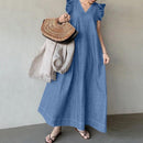 Vestido Longo  Denim