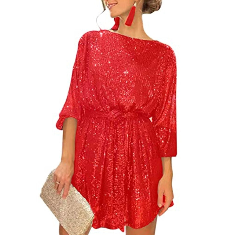 Vestido Glitter Belt