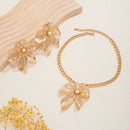 Conjunto Colar e Brinco em Flor