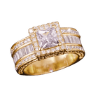 Anel Cravejado Pedra Semi Preciosa