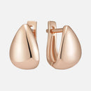 Brinco Gota Dourada Polida