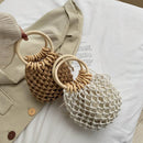 Bolsa Saco Pequeno Argola Palha