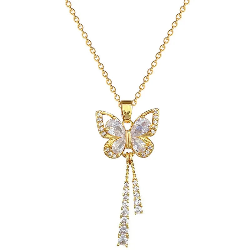 Gargantilha Borboleta Strass