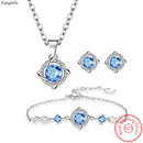 Conjunto Clássico Safira Celeste 925