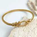 Pulseira Corda Dourada 18K