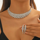 Conjunto Colar e Brincos Strass