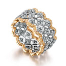 Anel Tramado Zircônia