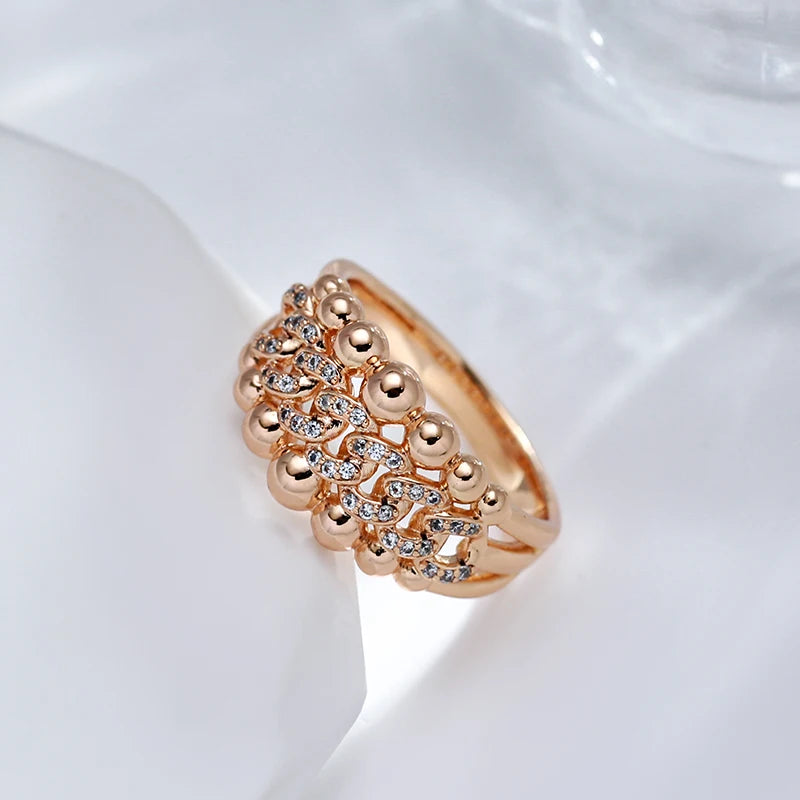 Anel de Cristais Rose Gold