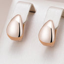 Brinco Gota Dourada Polida