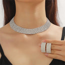 Conjunto Colar e Brincos Strass