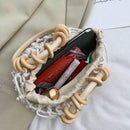 Bolsa Saco Pequeno Argola Palha