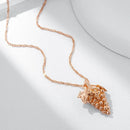 Colar Cacho Uva 585 Ouro  Rose