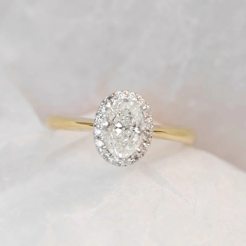 Anel Noivado em Cristal Zirconia
