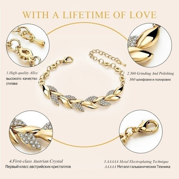 Bracelete Valentine Folheado Ouro 18k