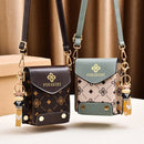Women's Summer Crossbody 202 New Fashion Texture Single Shoulder Simple Mini Bag Casual Bag Tops Long Black